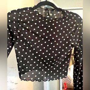 See through polka dot pelpum